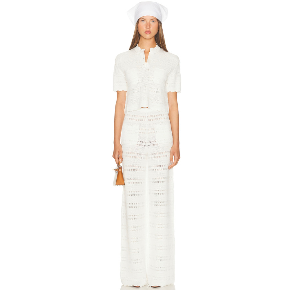 Helsa Kaitltn Scalloped Top and Kaitltn Pants Set - Picture 3 of 13